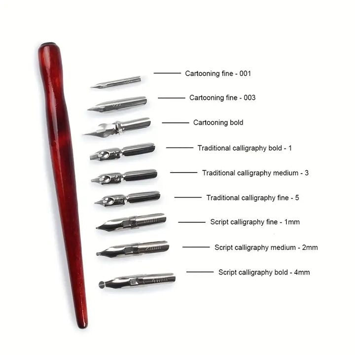 Kaligrafski set 10 kosov – pogled 3