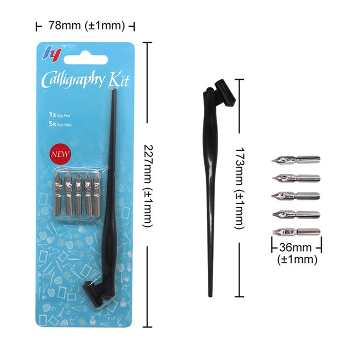 Kaligrafski set 6 kosov – pogled 2