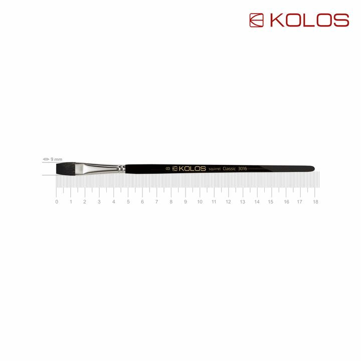 Kolos Classic 3016 ploščata krtača za lase iz veveričjega lesa | Različne velikosti – pogled 6