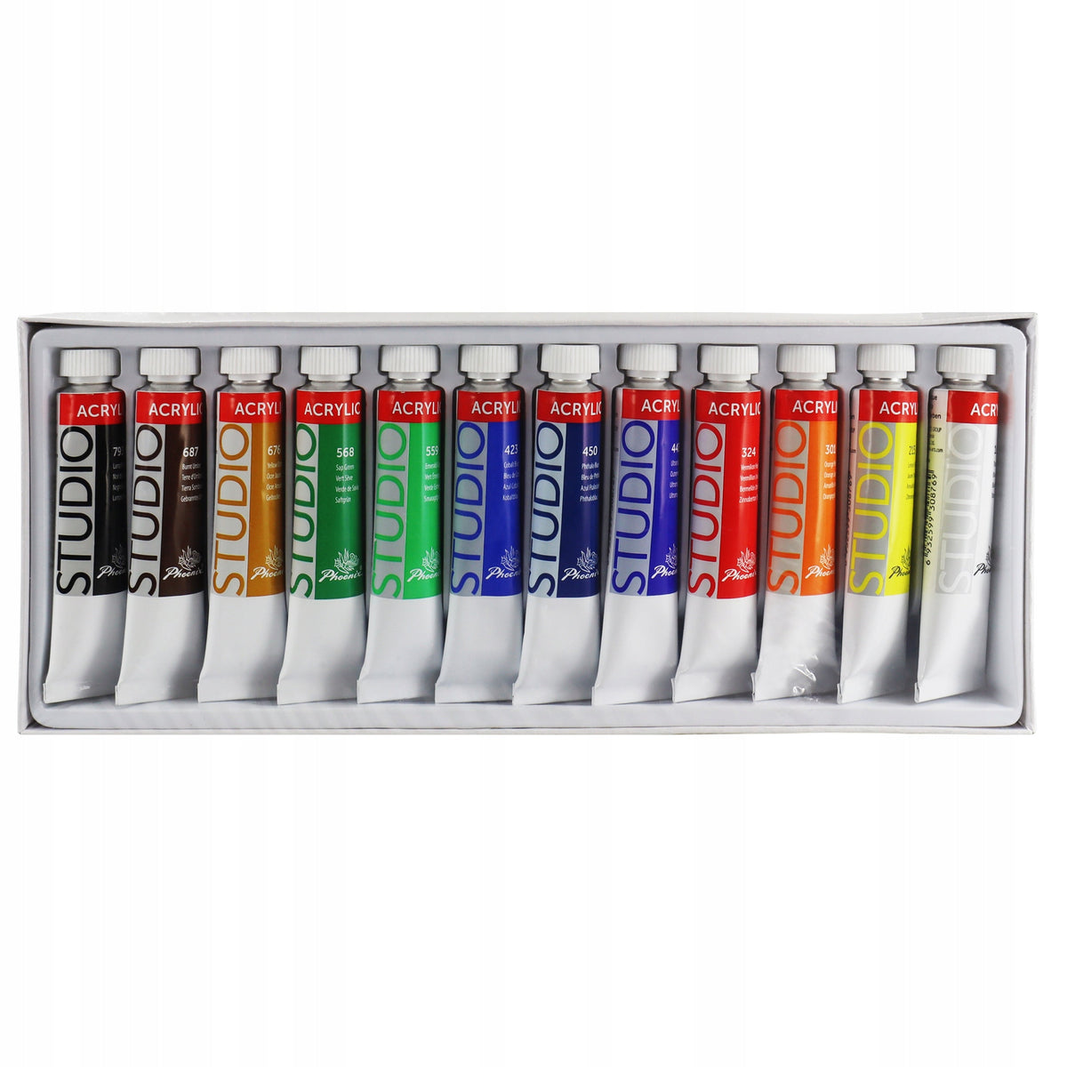 Komplet 12 akrilnih barv Phoenix 12 x 12 ml