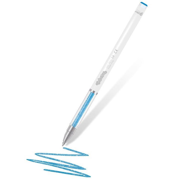 Komplet 6 gel pisal Colorino z bleščicami – pogled 2