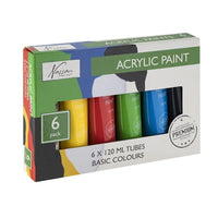 Komplet akrilnih barv Nassau 6x120ml BASIC COLOURS
