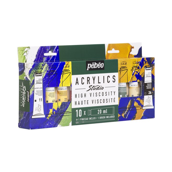 Komplet akrilnih barv Pebeo Studio – pogled 4