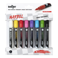 Komplet akrilnih flomastrov DARWI Marbel 2 mm Bright