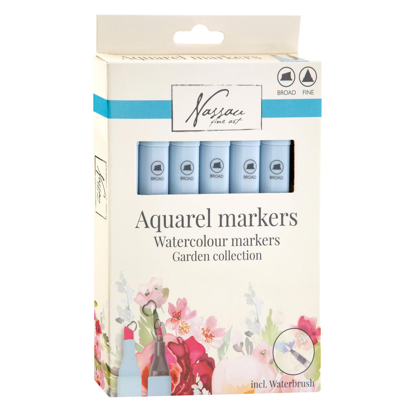 Komplet akvarelnih flomastrov Nassau Garden Collection - 7-delni