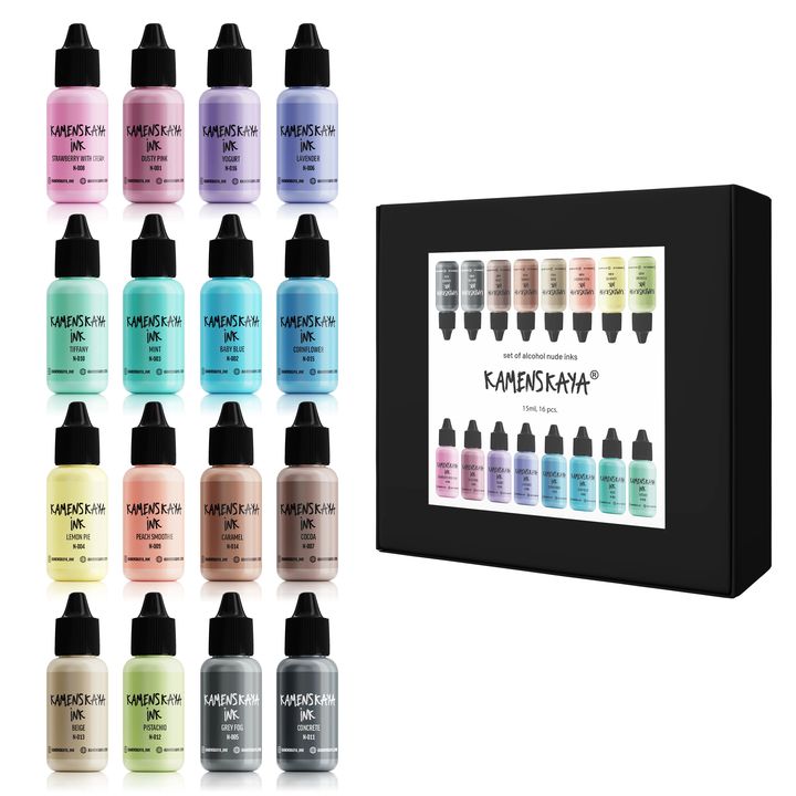 Komplet alkoholnih črnil NUDE KAMENSKAYA 16 x 15 ml