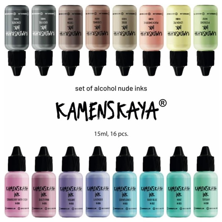 Komplet alkoholnih črnil NUDE KAMENSKAYA 16 x 15 ml – pogled 2