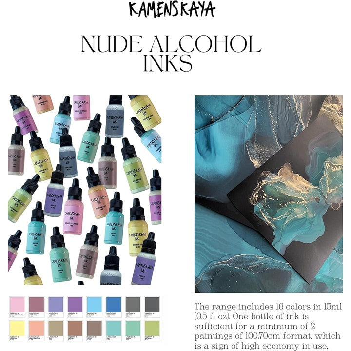 Komplet alkoholnih črnil NUDE KAMENSKAYA 16 x 15 ml – pogled 4