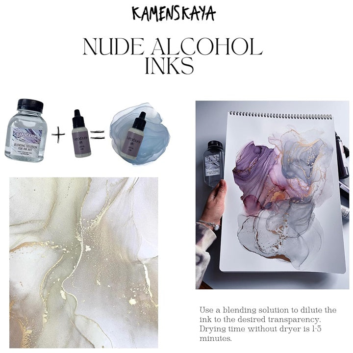 Komplet alkoholnih črnil NUDE KAMENSKAYA 16 x 15 ml – pogled 7