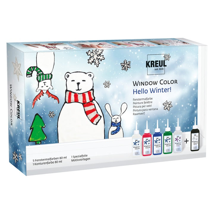 Komplet barv za steklo KREUL Hello Winter