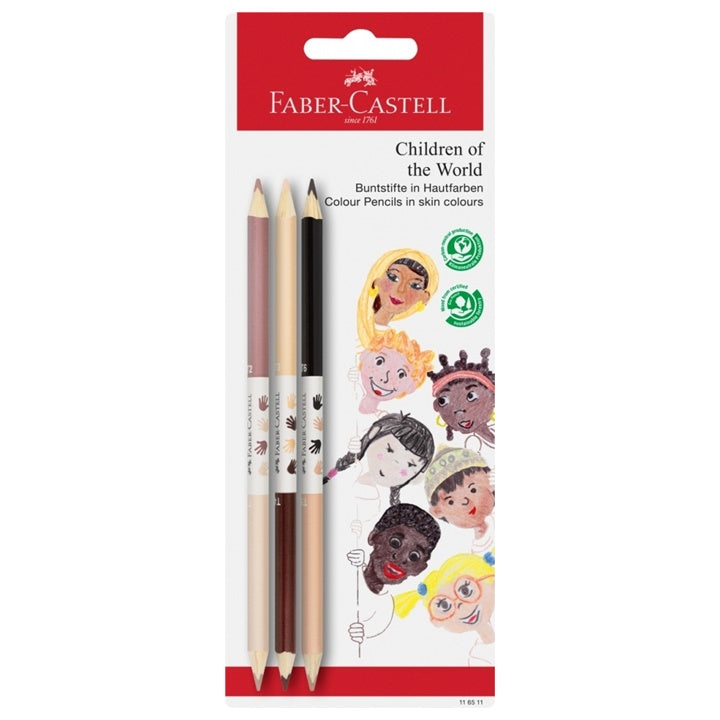 Komplet barvic Faber Castell Children of the World 3 kos
