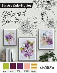 Komplet črnil KAMENSKAYA 'GIRLS AND FLOWERS' – pogled 3