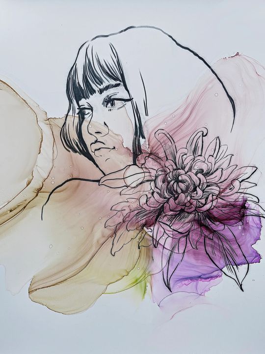 Komplet črnil KAMENSKAYA 'GIRLS AND FLOWERS' – pogled 5