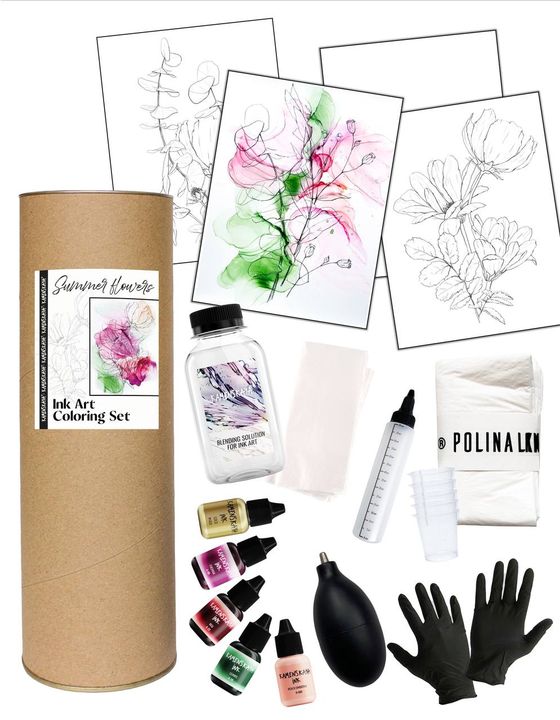 Komplet črnil KAMENSKAYA 'SUMMER FLOWERS' – pogled 2
