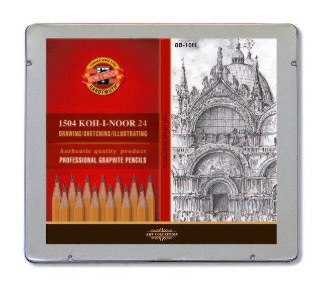 Komplet grafitnih svinčnikov KOH-I-NOOR / 24-delni