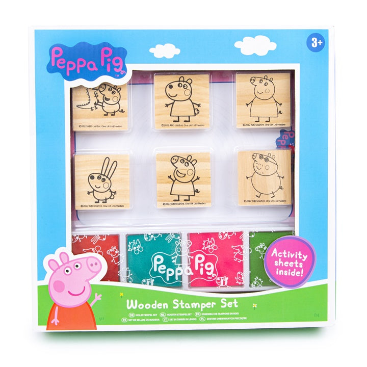 Komplet lesenih žigov PEPPA PIG