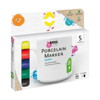 Komplet markerjev za porcelan 5 kosov