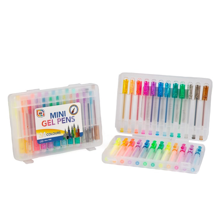 Komplet mini gel pisal v kovčku 24 kosov