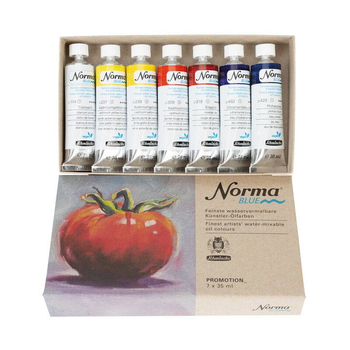 Komplet oljnih barv Schmincke Norma Blue – pogled 3