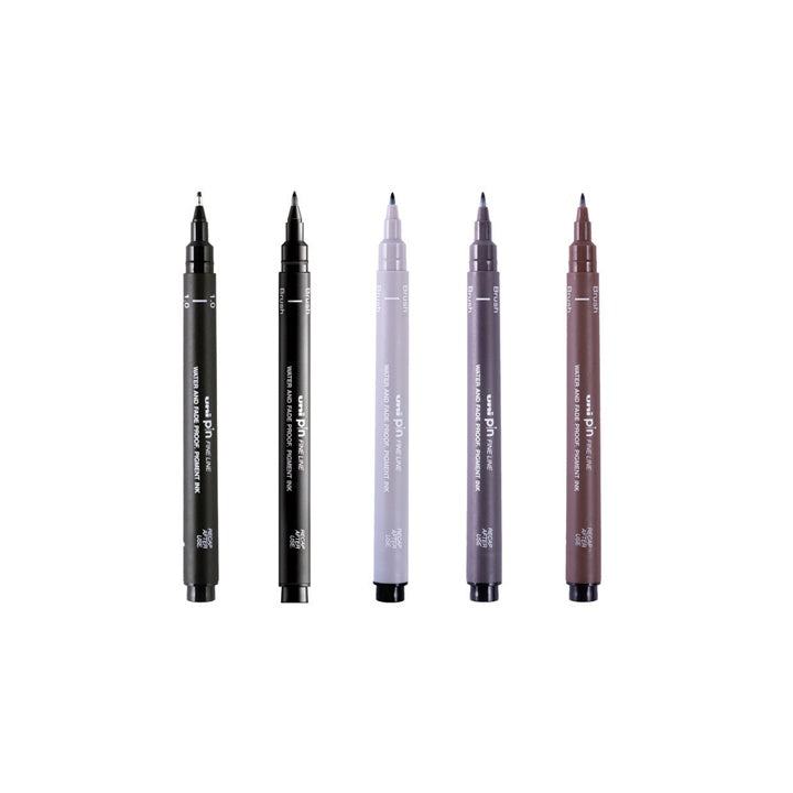 Komplet označevalnikov UNI PIN fineliner Flow and Flourish 5 kosov – pogled 2