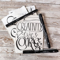 Komplet označevalnikov UNI PIN fineliner Love Lettering 5 kosov – pogled 4