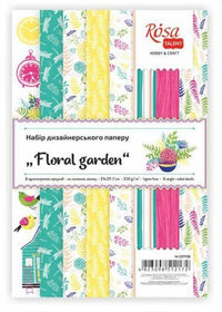 Komplet papirjev za scrapbooking Floral garden 21 x 29.7 cm — slika 2