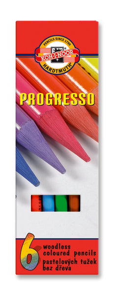 Komplet pastelnih svinčnikov v lakiranem ovoju PROGRESSO / 6-delni