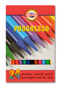 Komplet pastelnih svinčnikov v lakiranem ovoju PROGRESSO / 24-delni