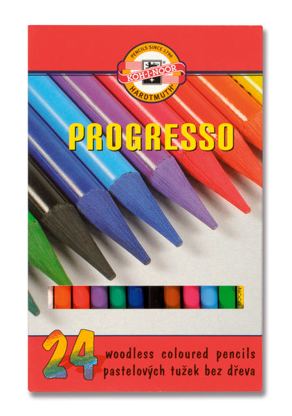 Komplet pastelnih svinčnikov v lakiranem ovoju PROGRESSO / 24-delni