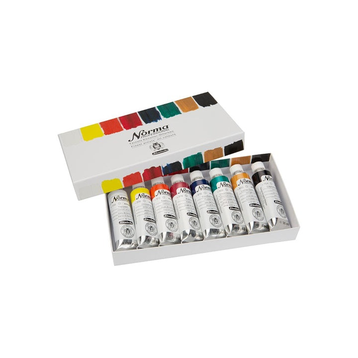 Komplet profesionalnih oljnih barv v tubah Schmincke Norma Professional 8 x 35 ml — slika 2