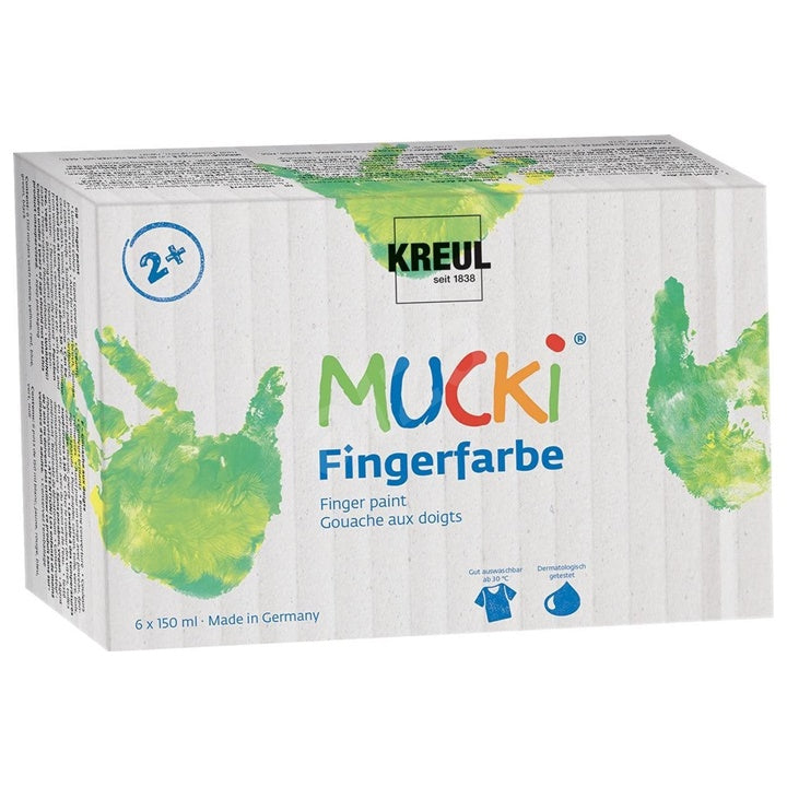 Komplet prstnih barv MUCKI - KREUL set 6 x 150 ml