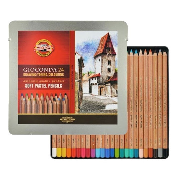 Komplet suhih pastelov v svinčniku KOH-I-NOOR-24 kosov