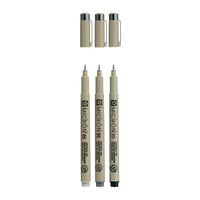 Komplet tehničnih pisal Sakura Pigma Micron 3 fineliners – pogled 2