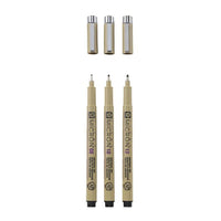 Komplet tehničnih pisal SAKURA PIGMA MICRON set BROAD 3 kosi – pogled 2
