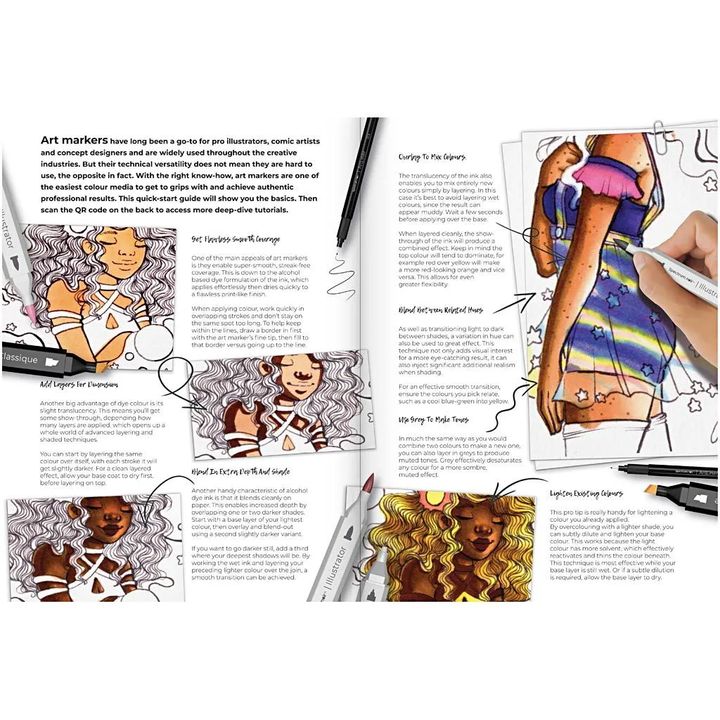 Komplet umetniških ilustracij ADVENTURES IN COLOURING – pogled 3