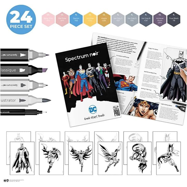 Komplet umetniških ilustracij BATMAN – pogled 2