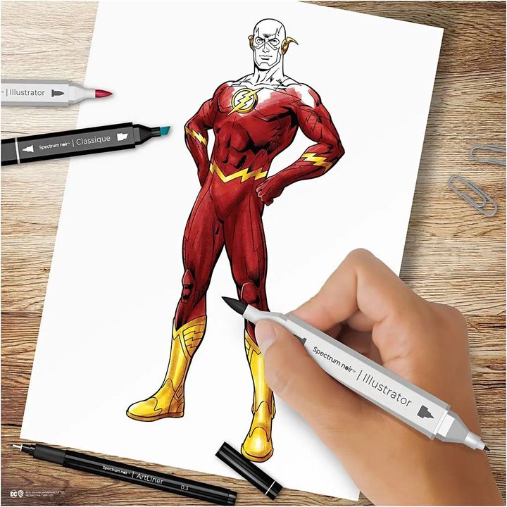 Komplet umetniških ilustracij FLASH – pogled 3