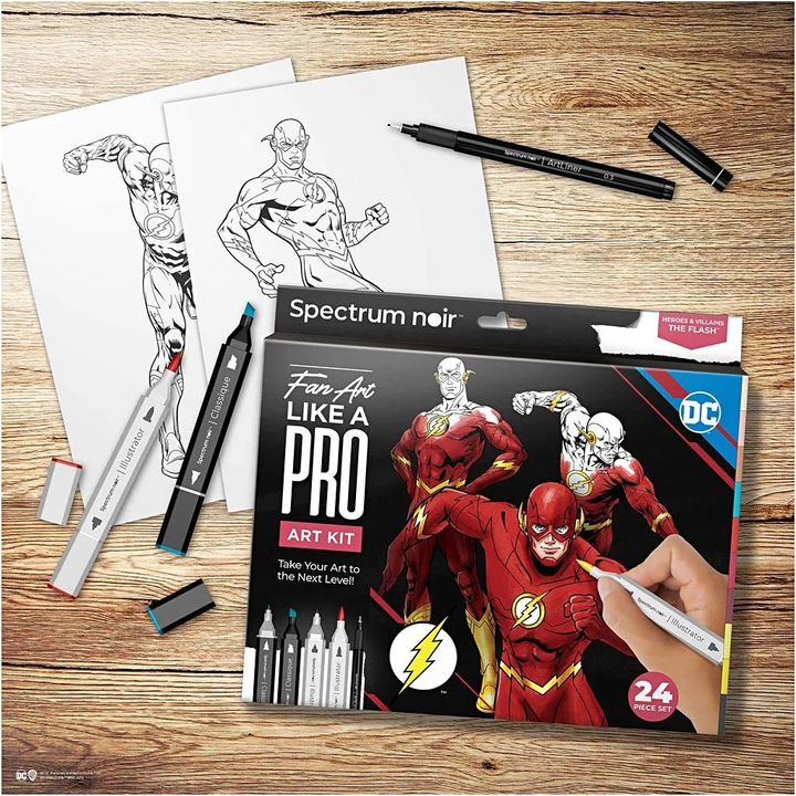 Komplet umetniških ilustracij FLASH – pogled 4