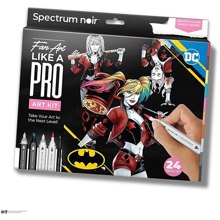 Komplet umetniških ilustracij HARLEY QUINN