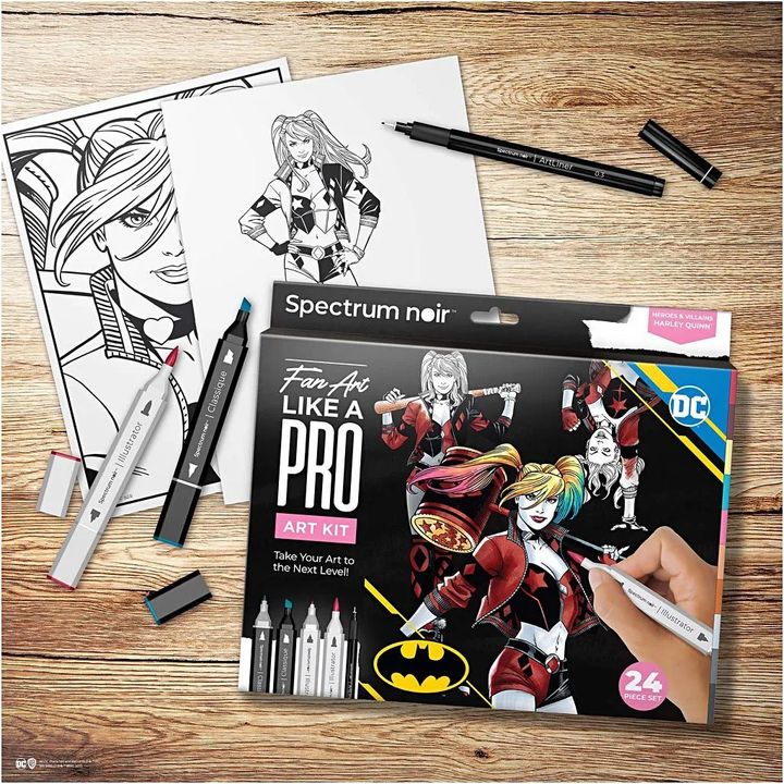 Komplet umetniških ilustracij HARLEY QUINN – pogled 4