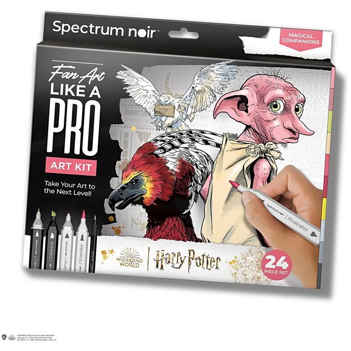 Komplet umetniških ilustracij HARRY POTTER: MAGICAL COMPANIONS