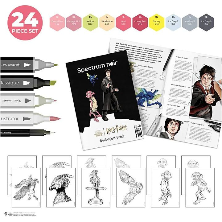 Komplet umetniških ilustracij HARRY POTTER: MAGICAL COMPANIONS – pogled 2