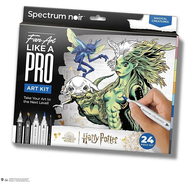 Komplet umetniških ilustracij HARRY POTTER: MAGICAL CREATURES