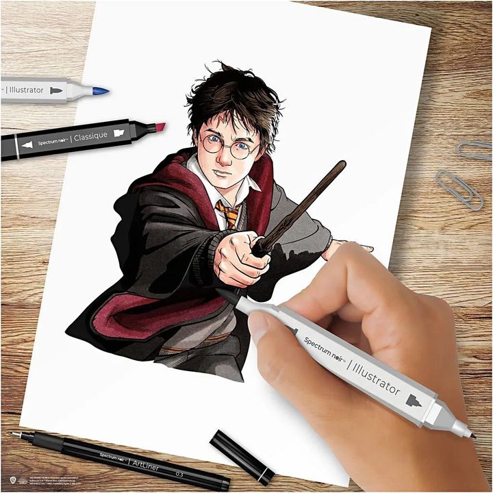 Komplet umetniških ilustracij HARRY POTTER – pogled 3