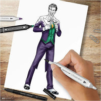 Komplet umetniških ilustracij HEROES AND VILLAINS : THE JOKER – pogled 3