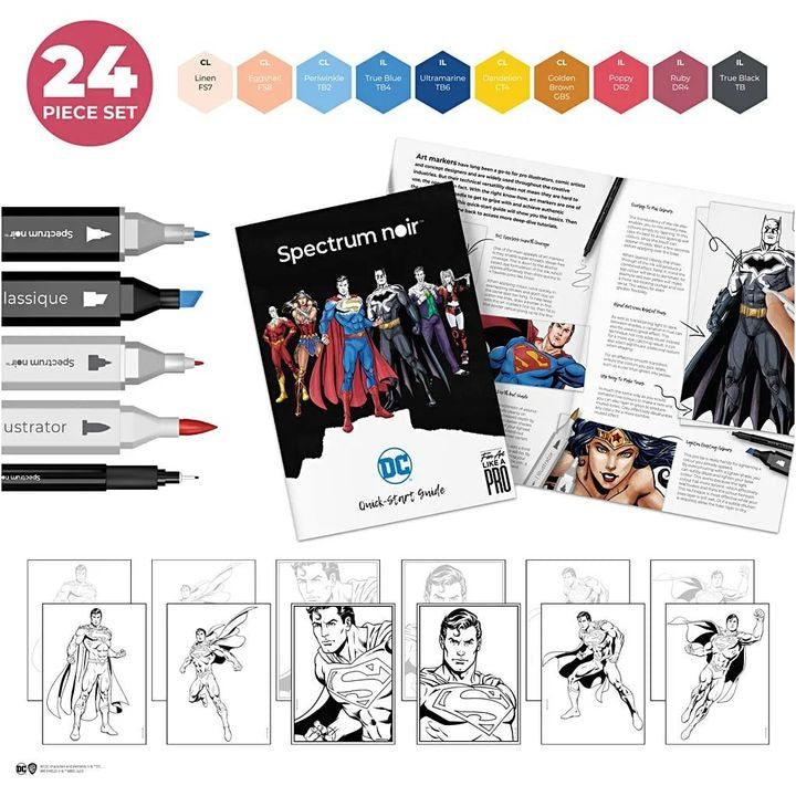 Komplet umetniških ilustracij SUPERMAN – pogled 2