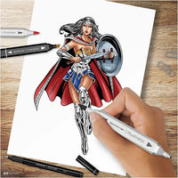 Komplet umetniških ilustracij WONDER WOMAN – pogled 3