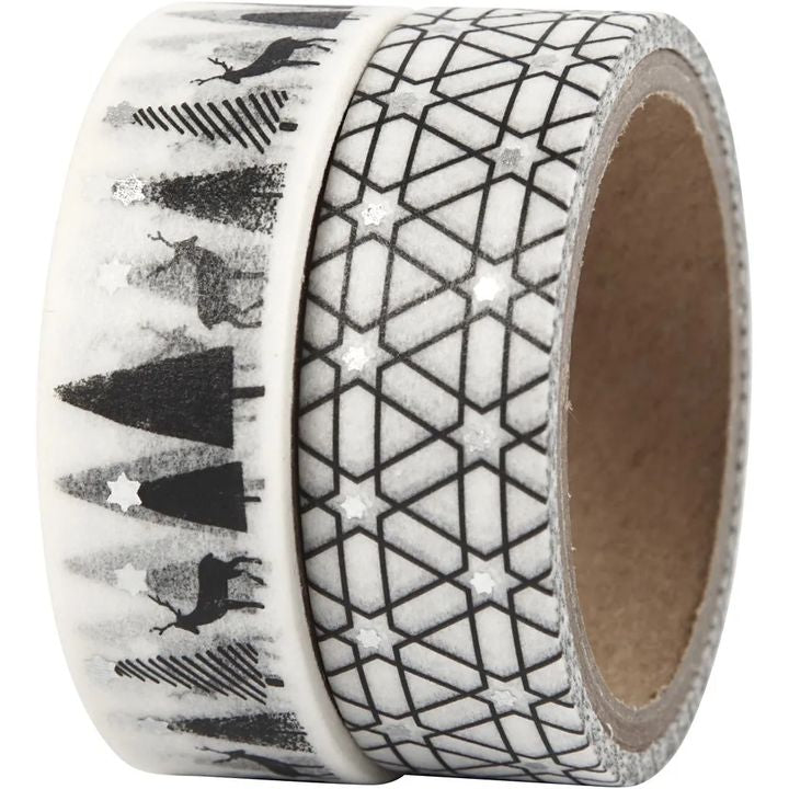 Komplet washi trakov Deer and pattern