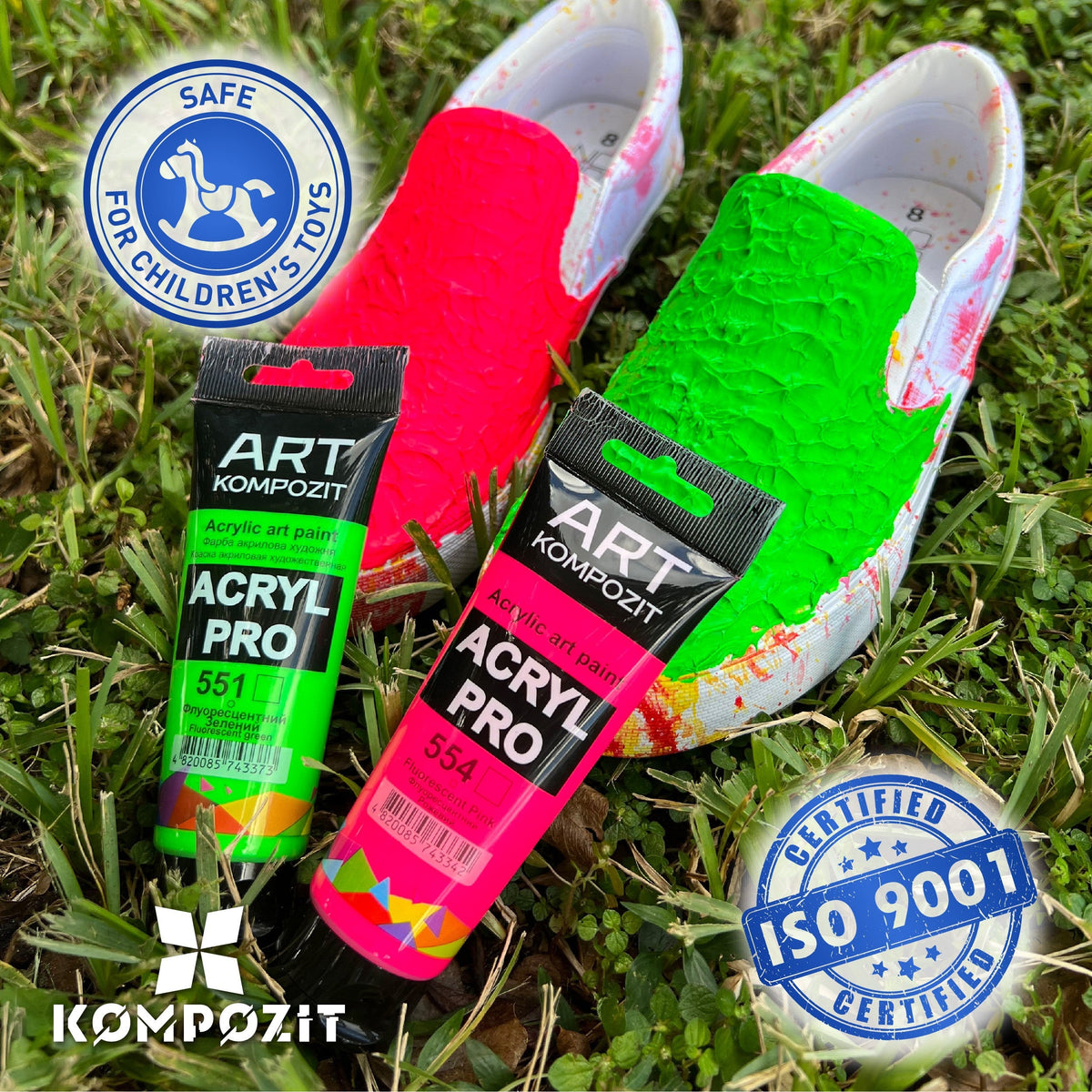 Fluorescenčna akrilna barva ACRYL PRO ART Kompozit 75 ml
