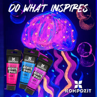 Fluorescenčna akrilna barva ACRYL PRO ART Kompozit 75 ml